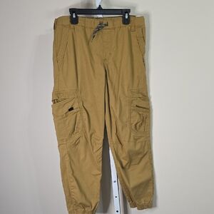 Wrangler Tan‎ Cargo Pants with Adjustable Waist Boys Sz 14 Husky